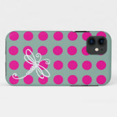 Roze Stippen Libelle Art Case-Mate iPhone 5 Case (Achterkant (horizontaal))