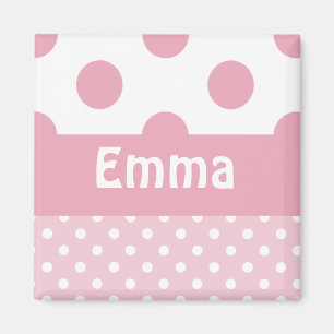 Roze Stippen Magnet