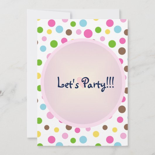 Roze Stippen met Hart Kaart (Achterkant)