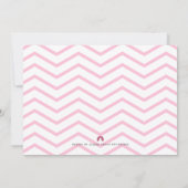 Roze Stippen Modern Clean Girl Baby Sprinkle Invit Kaart (Achterkant)