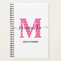 Roze Stippen Monogram met een Vrouwelijke Touch