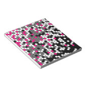 Roze stippen notitieblok (Schuin)