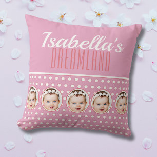 Roze Stippen Nursery Cadeau Kussen