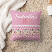 Roze Stippen Nursery Cadeau Kussen (Deken)