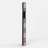 Roze Stippen op Grijs Leerprint Case-Mate iPhone Case (Achterkant/rechts)