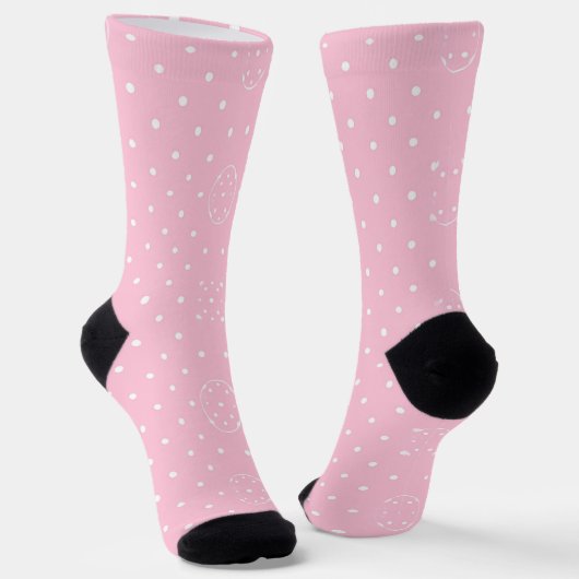 Roze Stippen Parade Sokken (Gebogen)