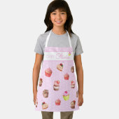 Roze Stippen Persoonlijke Chef Cupcake Schort (Insitu)
