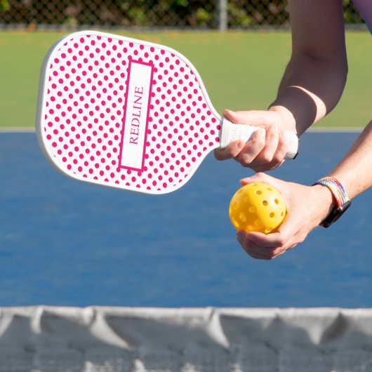 Roze Stippen Pickleball Paddle (Insitu)
