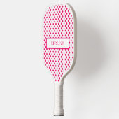 Roze Stippen Pickleball Paddle (Links)