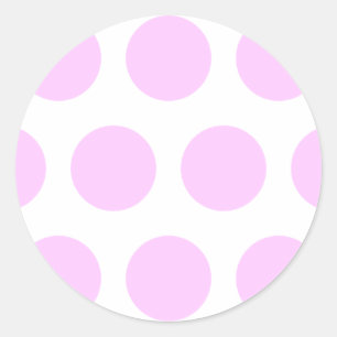 Roze Stippen Ronde Sticker