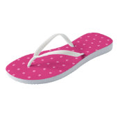 Roze Stippen-Schelpen- Teenslippers (Schuin)