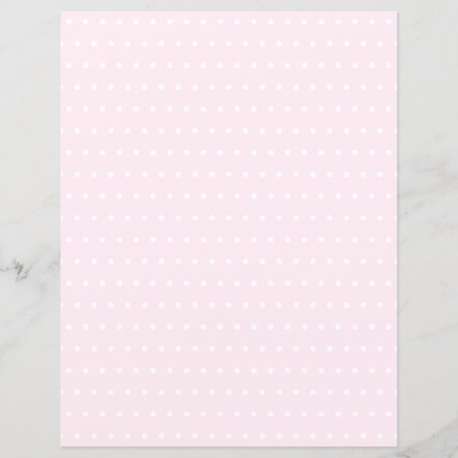 Roze Stippen Scrapbook Papier (Voorkant)