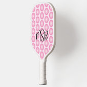 Roze Stippen Script Monogram Pickleball Paddle (Links)