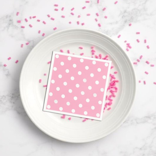 Roze Stippen Servet