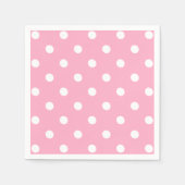 Roze Stippen Servet (Voorkant)