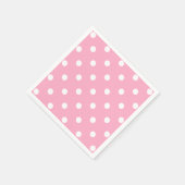 Roze Stippen Servet (Hoek)