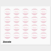 Roze Stippen Sticker (Vel)