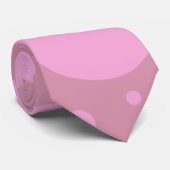 Roze stippen stropdas (Opgerold)