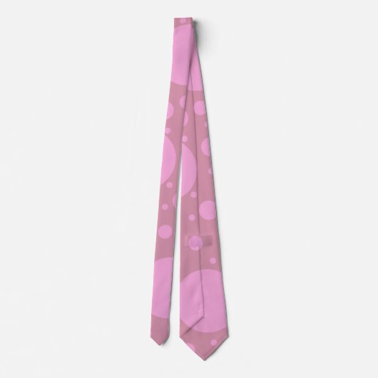 Roze stippen stropdas (Achterkant)