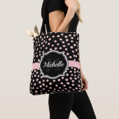 Roze Stippen Tote Bag (Dichtbij)