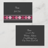 Roze Stippen Visitekaartje (Voorkant / Achterkant)