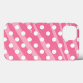 Roze Stippen Zebra Print Case-Mate iPhone Case (Achterkant (horizontaal))