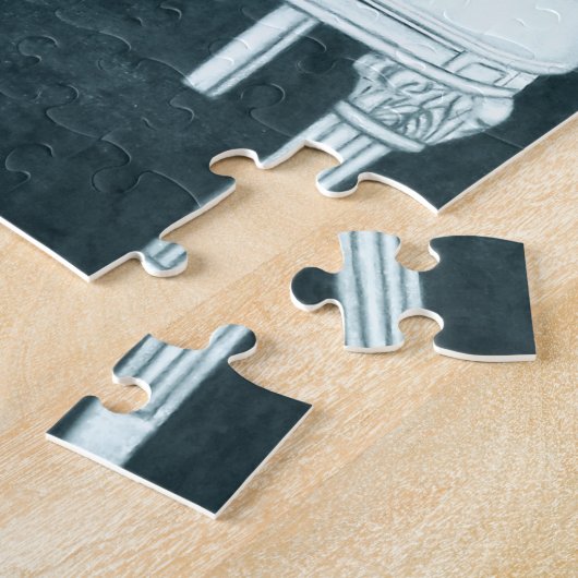 Roze stoel Gone Cyanide Jigzaag Puzzle Legpuzzel (Zijkant)