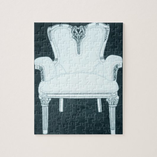 Roze stoel Gone Cyanide Jigzaag Puzzle Legpuzzel (Verticaal)