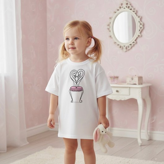 Roze stoel t-shirt