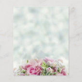 Roze stoet op de Blauwgroen uitnodiging tot wedden (Achterkant)