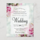 Roze stoet op de Blauwgroen uitnodiging tot wedden (Voorkant)