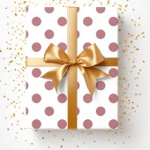 Roze Stof Roze Stippen Patroon Cadeaupapier