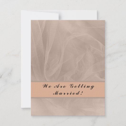 Roze stof textuurprint - elke kleur save the date (Voorkant)