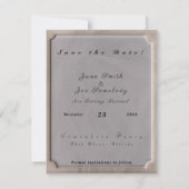 Roze stof textuurprint - elke kleur save the date (Achterkant)