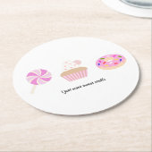 Roze stoffen onderzetter (Gebogen)