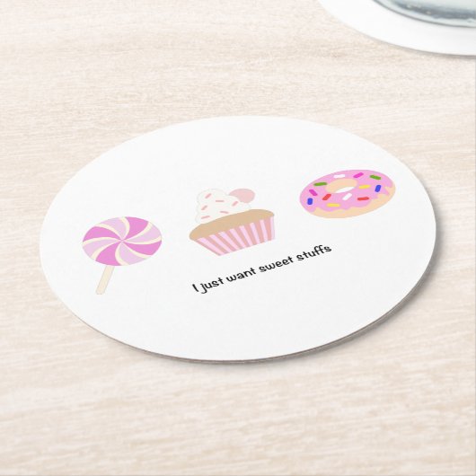 Roze stoffen onderzetter (Gebogen)