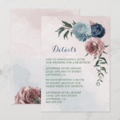 roze , stoffige blauwe vlinder blauw grillerig det informatiekaartje (Voorkant / Achterkant)