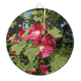 Roze stokrozen dartbord