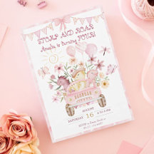 Roze Stomp en Roar Vierde Dinosaurus Verjaardag