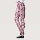 Roze Stonewashed Anaconda Snakeskin Leggings (Links)