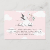 Roze Stork Books Request Insert Kaart (Voorkant)