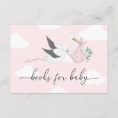 Roze Stork Books Request Insert Kaart (Achterkant)