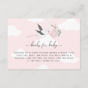 Roze Stork Books Request Insert Kaart