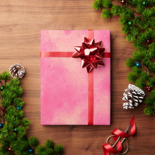 Roze Storm Cloud Effect Wrapping Papier (Feestdagen Geschenken)