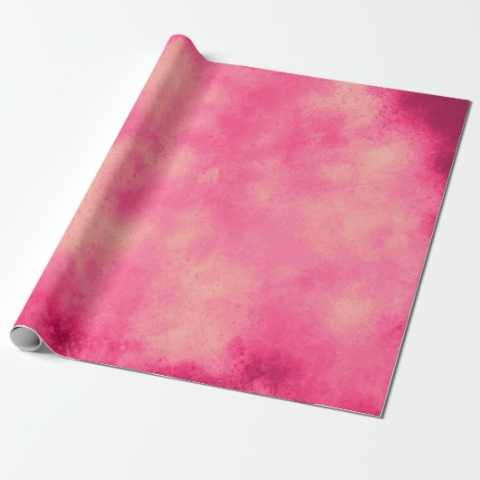 Roze Storm Cloud Effect Wrapping Papier (Uitgerold)