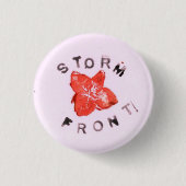 Roze Storm voorzijde Ronde Button 3,2 Cm (Voorkant)