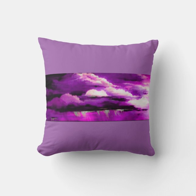 Roze Storm wolken Kussen (Voorkant)