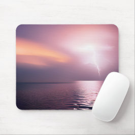 Roze Stormen wolken en water Muismat