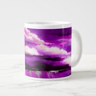 Roze Stormy Clouds Grote Koffiekop