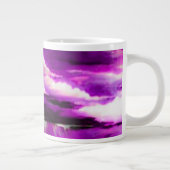 Roze Stormy Clouds Grote Koffiekop (Rechts)